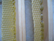 Wax starter strips on frames